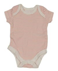 Ružovo-biele pruhované body