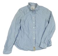 Světlemodro-bílá proužkovaná košile H&M