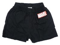 Čierne bavlnené kraťasy s logom Marvel