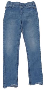 Modré džegíny s vyšúchaním Denim Co.