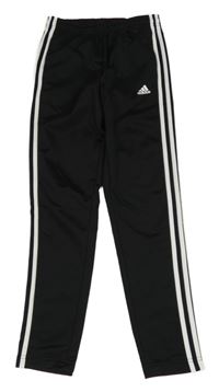 Čierne športové nohavice s logom Adidas
