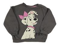 Tmavošedá mikina s dalmatinkem Disney