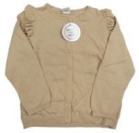Nový - béžový prepínaci sveter s volánikmi H&M