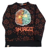 Čierna mikina s lego NINJAGO z překlápěcích flitrů Next