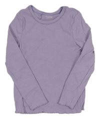 Světlefialové žebrované triko PRIMARK