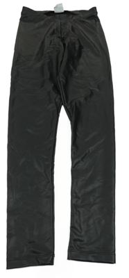 Černé koženkové legíny ZARA