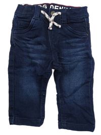 Tmavomodré teplákové rifle C&A