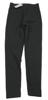 Nové - tmavosivé melírované tregínové nohavice Nutmeg