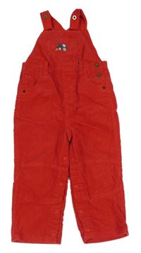 Červené menšestrové na traké podšité nohavice s vláčikom  John Lewis