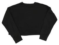 Čierna oversize crop mikina New Look