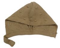 Hnědá 3D puntíkatá pletená čepice F&F