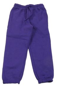 Tmavofialové teplé tepláky