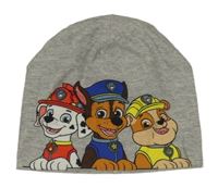 Šedá melírovaná čepice s PAW PATROL