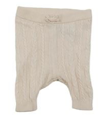 Světlerůžové žebrované vzorované kamaše s mašlou Mothercare