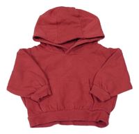 Vínová oversize mikina s vreckom a kapucňou PRIMARK