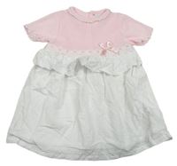 Ružovo-biele šaty