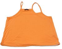 Oranžový crop top Matalan  vel. 176 