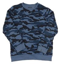 Modrá army prešívaná mikina F&F