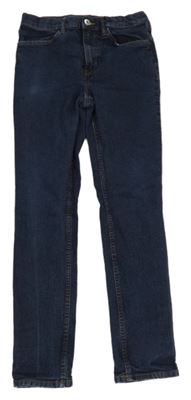 Tmavomodré skinny fit rifle H&M