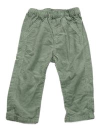 Zelené menšestrové nohavice H&M