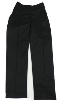 Čierne teplákové nohavice Shein