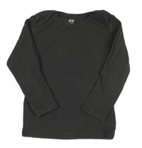 Antracitové tričko H&M