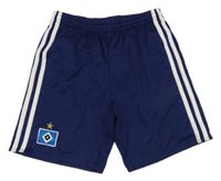 Tmavomodré fotbalové funkční kraťasy - Hamburg SV Adidas