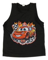 Čierne tielko s Bleskem McQueenem