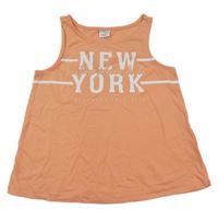 Korálový crop top s nápisom Page One Young