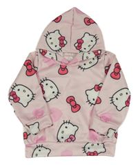 Svetloružová mikina s Hello Kitty a kapucňou