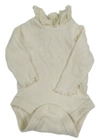 Smotanové rebrované body s madeirou F&F