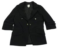 Černé slavností sako s gombíky River Island