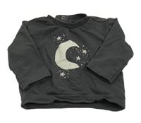 Tmavosivá mikina s mesiacom