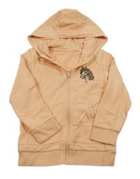 Marhuľová prepínaci mikina s koníkem a kapucňou Topolino