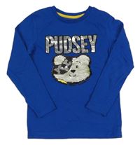 Modré triko s Pudsey z flitrů George