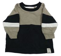 Béžovo-čierna ľahká mikina Next