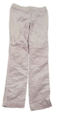 Lila elastické manšestráky H&M