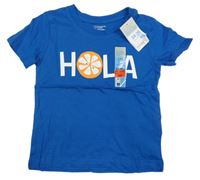 Nové - modré tričko s nápisom Primark