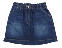 Tmavomodrá riflová sukně Next