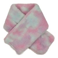 Růžovo-fialovo-tyrkysová kožešinová šála H&M