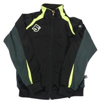 Čierno-sivo-neónově zelená prepínaci mikina JAKO