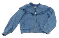 Světlemodrý riflový bomber s límečkem H&M