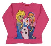 Fuchsiové triko - Frozen 