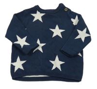 Tmavomodrý svetr s hvězdami Next