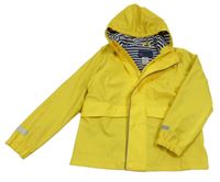 Žlutá voděodolná jarní bunda s kapucí Lily & Dan