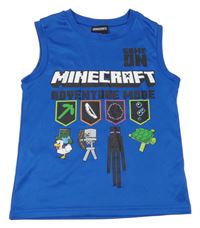 Modré sportovní tílko - Minecraft