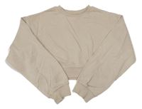 Béžová oversize crop mikina H&M