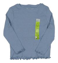 Nové - Světlemodré žebrované triko Primark