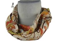 Dámský béžový vzorovaný šátek Helen Leigh