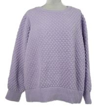 Dámský lila vzorovaný svetr Dunnes 